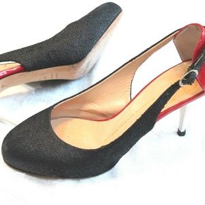 Giuseppe Zanotti 38 1/2 Tri color black red white